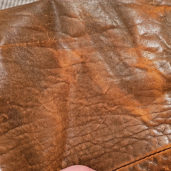 Heavy Leather Bomber Flight Jacket with Actual Relevant Patches sewn in. - Picture 7 of 16